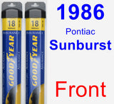 Front Wiper Blade Pack for 1986 Pontiac Sunburst - Assurance