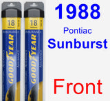 Front Wiper Blade Pack for 1988 Pontiac Sunburst - Assurance