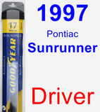 Driver Wiper Blade for 1997 Pontiac Sunrunner - Assurance