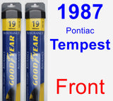 Front Wiper Blade Pack for 1987 Pontiac Tempest - Assurance