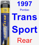 Rear Wiper Blade for 1997 Pontiac Trans Sport - Assurance