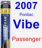 Passenger Wiper Blade for 2007 Pontiac Vibe - Assurance