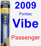 Passenger Wiper Blade for 2009 Pontiac Vibe - Assurance