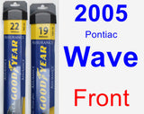 Front Wiper Blade Pack for 2005 Pontiac Wave - Assurance