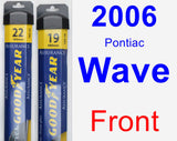 Front Wiper Blade Pack for 2006 Pontiac Wave - Assurance