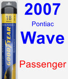 Passenger Wiper Blade for 2007 Pontiac Wave - Assurance