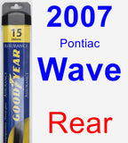 Rear Wiper Blade for 2007 Pontiac Wave - Assurance