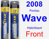 Front Wiper Blade Pack for 2008 Pontiac Wave - Assurance