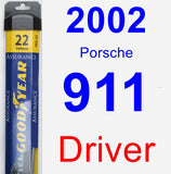 Driver Wiper Blade for 2002 Porsche 911 - Assurance