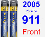 Front Wiper Blade Pack for 2005 Porsche 911 - Assurance