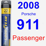 Passenger Wiper Blade for 2008 Porsche 911 - Assurance