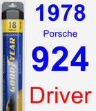 Driver Wiper Blade for 1978 Porsche 924 - Assurance