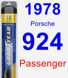 Passenger Wiper Blade for 1978 Porsche 924 - Assurance