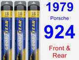 Front & Rear Wiper Blade Pack for 1979 Porsche 924 - Assurance