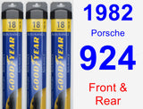 Front & Rear Wiper Blade Pack for 1982 Porsche 924 - Assurance