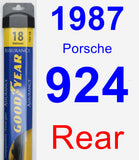 Rear Wiper Blade for 1987 Porsche 924 - Assurance