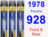 Front & Rear Wiper Blade Pack for 1978 Porsche 928 - Assurance