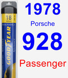 Passenger Wiper Blade for 1978 Porsche 928 - Assurance