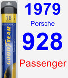 Passenger Wiper Blade for 1979 Porsche 928 - Assurance