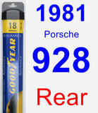 Rear Wiper Blade for 1981 Porsche 928 - Assurance