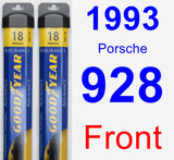 Front Wiper Blade Pack for 1993 Porsche 928 - Assurance