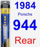 Rear Wiper Blade for 1984 Porsche 944 - Assurance