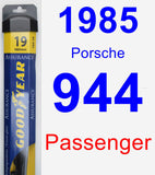 Passenger Wiper Blade for 1985 Porsche 944 - Assurance