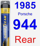 Rear Wiper Blade for 1985 Porsche 944 - Assurance