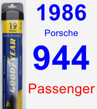 Passenger Wiper Blade for 1986 Porsche 944 - Assurance