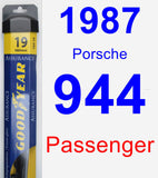 Passenger Wiper Blade for 1987 Porsche 944 - Assurance