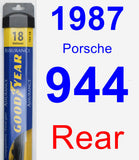 Rear Wiper Blade for 1987 Porsche 944 - Assurance