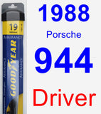 Driver Wiper Blade for 1988 Porsche 944 - Assurance