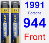 Front Wiper Blade Pack for 1991 Porsche 944 - Assurance