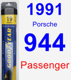 Passenger Wiper Blade for 1991 Porsche 944 - Assurance