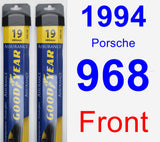 Front Wiper Blade Pack for 1994 Porsche 968 - Assurance