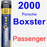 Passenger Wiper Blade for 2000 Porsche Boxster - Assurance