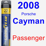 Passenger Wiper Blade for 2008 Porsche Cayman - Assurance