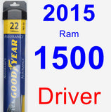 Driver Wiper Blade for 2015 Ram 1500 - Assurance