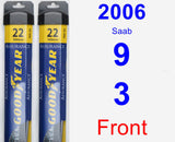 Front Wiper Blade Pack for 2006 Saab 9-3 - Assurance