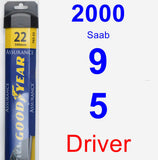 Driver Wiper Blade for 2000 Saab 9-5 - Assurance