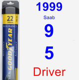 Driver Wiper Blade for 1999 Saab 9-5 - Assurance