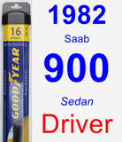 Driver Wiper Blade for 1982 Saab 900 - Assurance