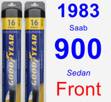 Front Wiper Blade Pack for 1983 Saab 900 - Assurance