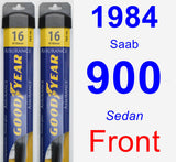 Front Wiper Blade Pack for 1984 Saab 900 - Assurance