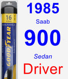 Driver Wiper Blade for 1985 Saab 900 - Assurance