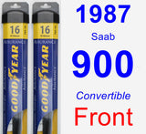 Front Wiper Blade Pack for 1987 Saab 900 - Assurance