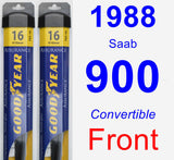 Front Wiper Blade Pack for 1988 Saab 900 - Assurance