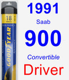 Driver Wiper Blade for 1991 Saab 900 - Assurance