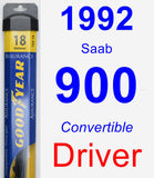 Driver Wiper Blade for 1992 Saab 900 - Assurance