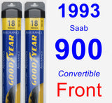 Front Wiper Blade Pack for 1993 Saab 900 - Assurance